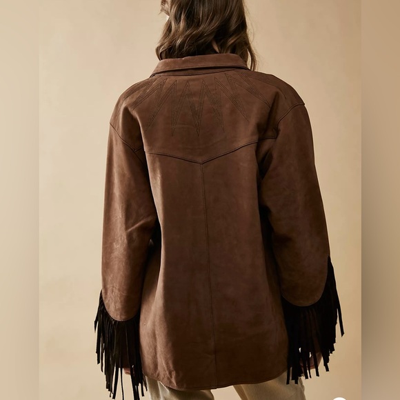 Understated leather Sunburst Suede Shirt size M - Picture 2 of 9